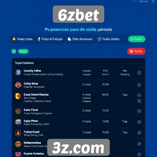 Recursos de usabilidade do site 6zbet